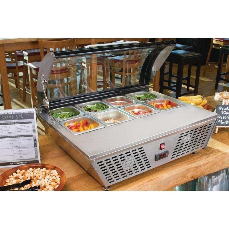 Comptoir de préparation positif économe en énergie Série G 4 x GN 1/3 GP293 Polar_4