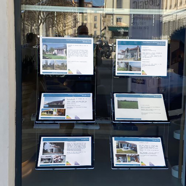 Porte-affiche LED A4 Double Face - Portrait/Paysage - Réf : 91600 - Luminosité Adaptative et Anti-UV_4