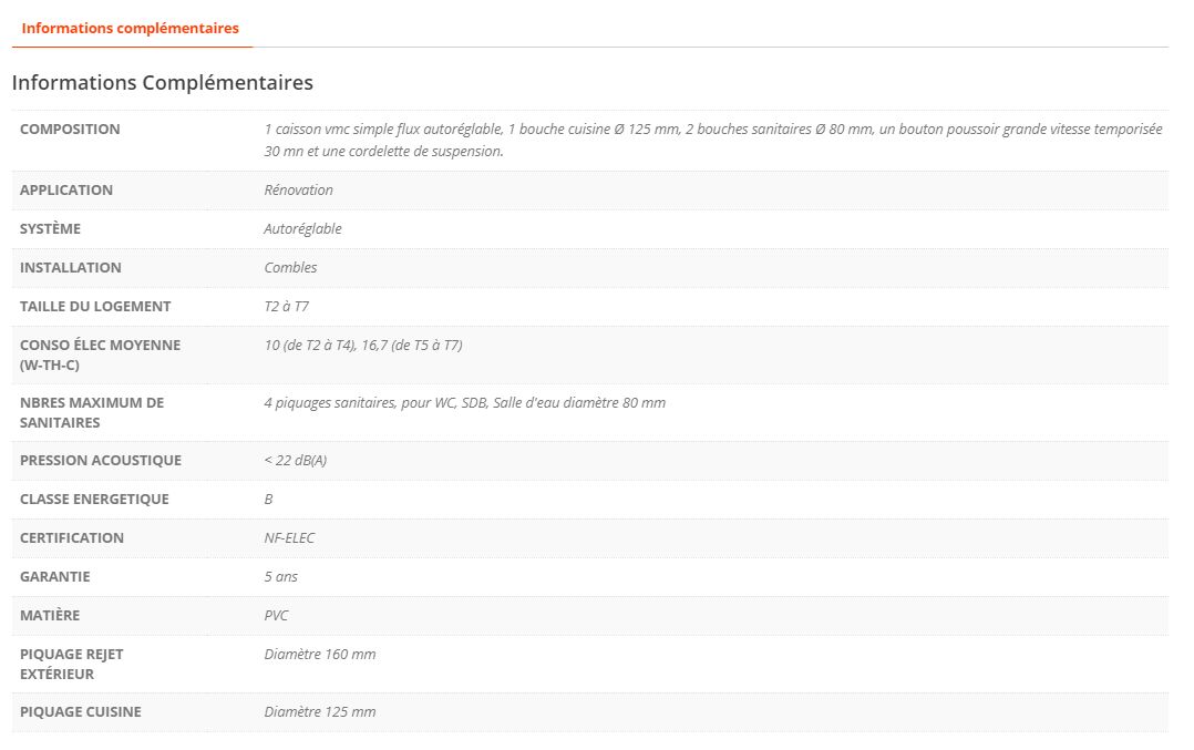VMC simple flux basse consommation Evia - 22 dB(A) - Gestion humidité avec double sonde - Alimentation Mono 230V_4