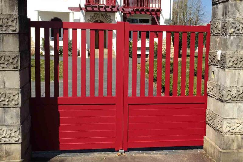 Portail battant semi barreaudé - 3500 / 1800_4