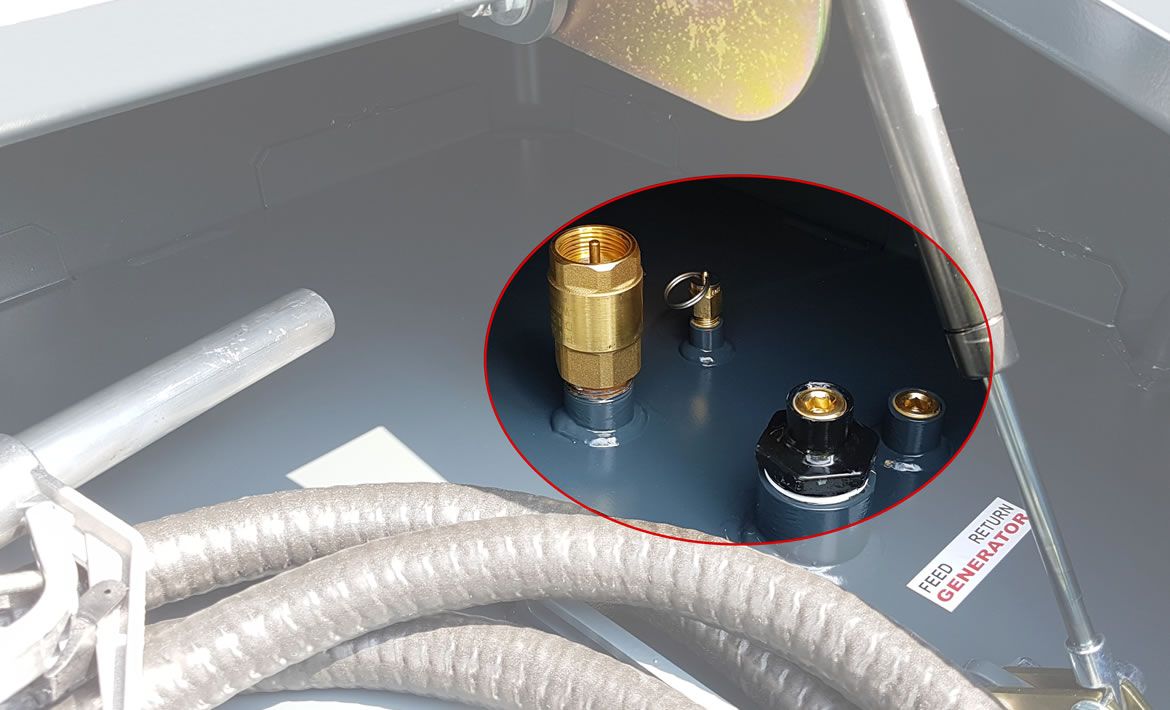 Réservoir GNR transportable avec options de pompes électriques et manuelles