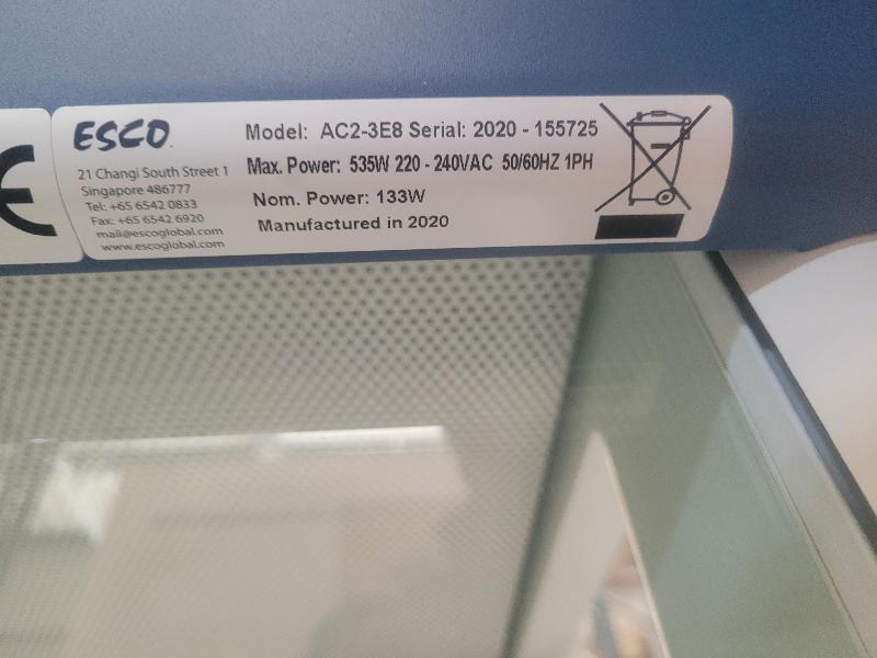PSM / Poste de sécurité microbiologique 900mm ESCO AIRSTREAM AC2-3E8_4