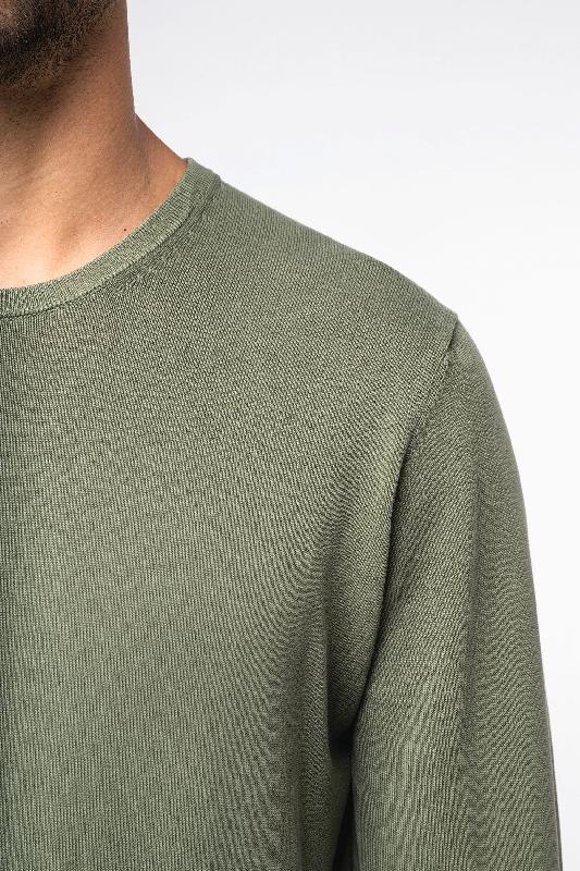 Pull écoresponsable délavé à col rond pour homme - 100% coton biologique - Réf: NS914_4