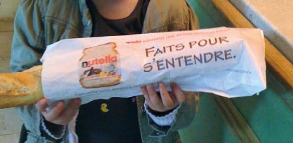 Sac publicitaire à pain écologique - Papier Kraft recyclé blanc lisse - Encres à l'eau certifiées - Contact alimentaire_4