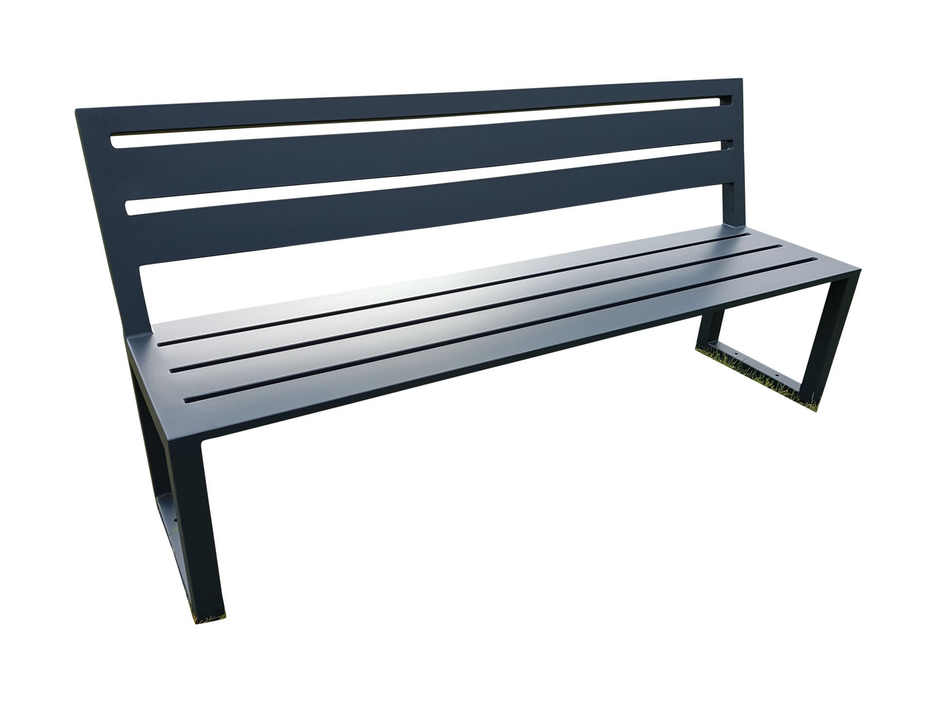Banc MIAMI STEEL - Design urbain en acier avec finition polyester - Personnalisable_5
