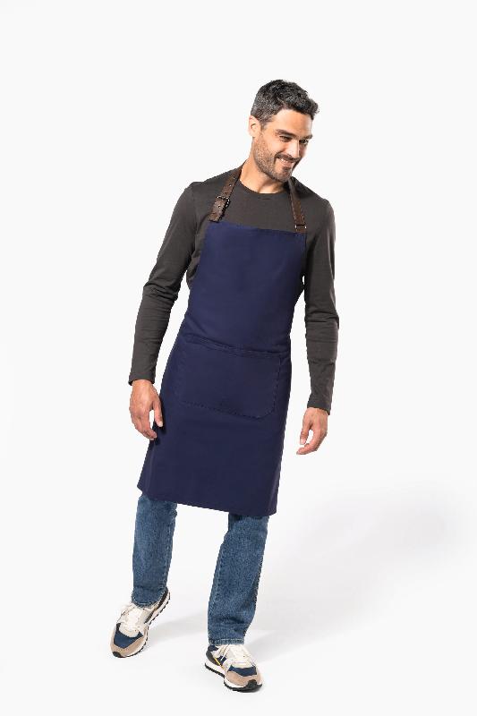 Tablier coton vintage - Kariban - Réf: K8003 - Canvas résistant avec grande poche et réglage ajustable_4