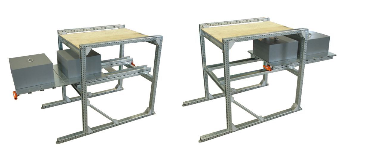 Tiroir à palette - ouverture des deux côtés - charge maximale 700 kg - compatible rayonnages industriels_4