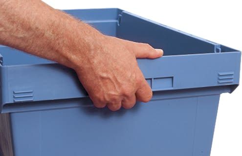 Bac de distribution réutilisable avec couvercle double rabat - Serie MB - MBD43271_4