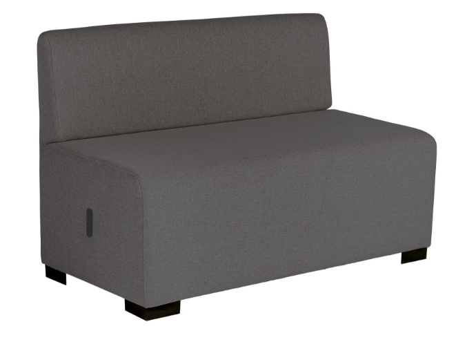 Canapé 2 places - Coloris variés - Structure en bois - Revêtement tissu 100% Polyester Normé OEKO TEX - Anti feu - Recyclable à 100%_4