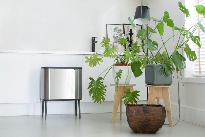 Poubelle Bo Touch Bin Brabantia - 23 + 11 litres - Matt Steel Fingerprint Proof - Idéale pour trier les déchets_4