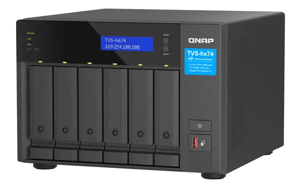QNAP TVS-H674 NAS Tower Intel® Core¢ i5 i5-12400 32 Go DDR4 0 To QuTS hero Noir_4
