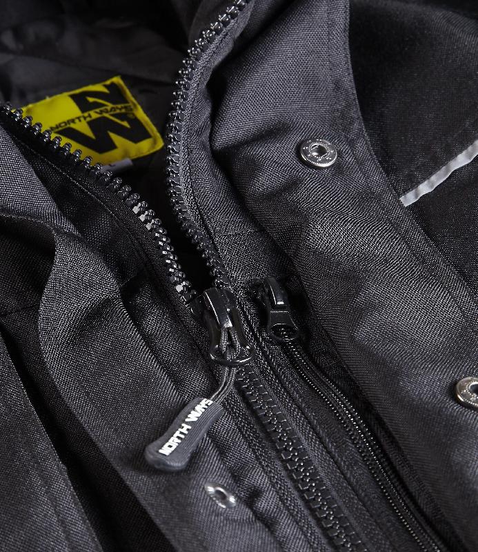 Parka imperméable matelassée et respirante - Taille M, 94-96 cm - Capuche amovible et coutures étanches_4