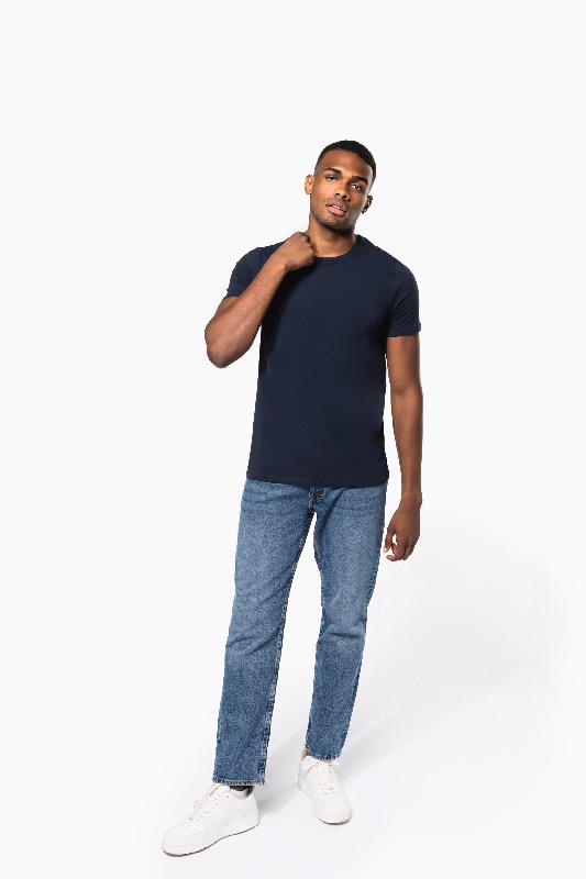 T-shirt col rond manches courtes homme - Réf: K3012 - Coupe moderne et près du corps - Marque Kariban_4