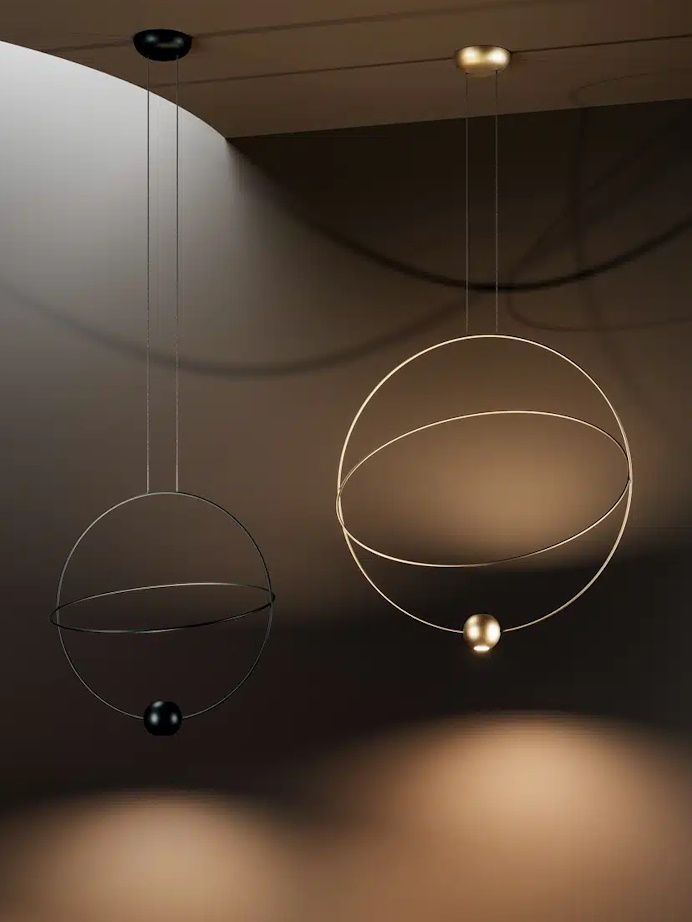 Suspension LED ELARA - Design géométrique inspiré de l'astronomie par Nika Zupanc_4
