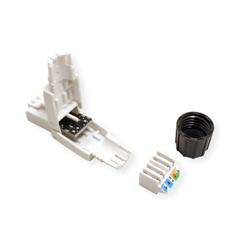 ROLINE Connecteur RJ-45 à confectionner Cat.6A (Classe EA), UTP, blanc_4