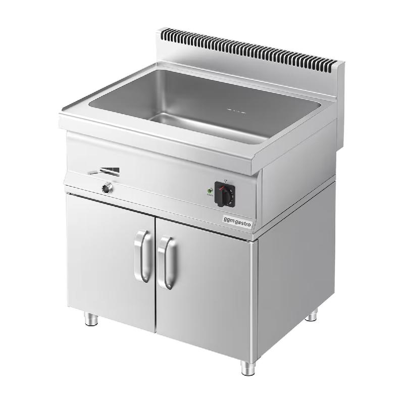 Bain-marie électrique sur meuble - 2x GN 1/1 - Meuble 2 portes Inox | GGM - Mario 700_4