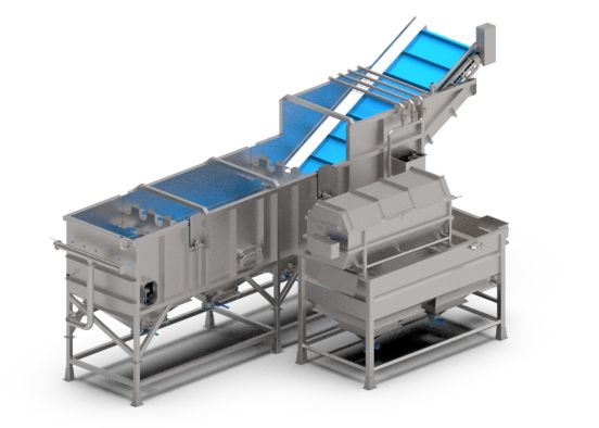 Laveur à aubes - laveuses industrielles alimentaires - bruynooghe - construction en inox 304l_4