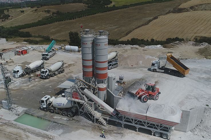 Mobile 80 S4 centrale à béton - Semix - 80 m3/hr, facile à monter et transporter_4