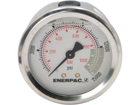 G2538R, Manomètre, 63 mm Face, Raccordement centre arrière, Bain de glycérine, 1000 bar pression maximale_4