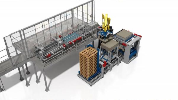 Raptor RAC - Palettiseur robotisé automatique Clevertech France - Compact et flexible pour cartons, sacs et ballots_0