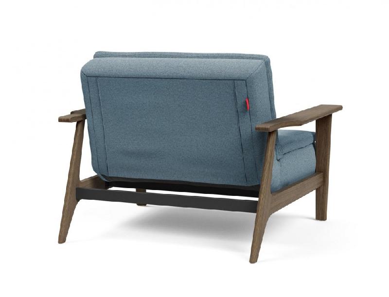 Fauteuil design convertible Innovation Living Dublexo Frej Soft Indigo - Couchage 90x115 cm - Piétement chêne fumé_4