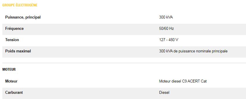 Xqp300groupes électrogènes industriel mobile de location - caterpillar - puissance principale 300 kva_4