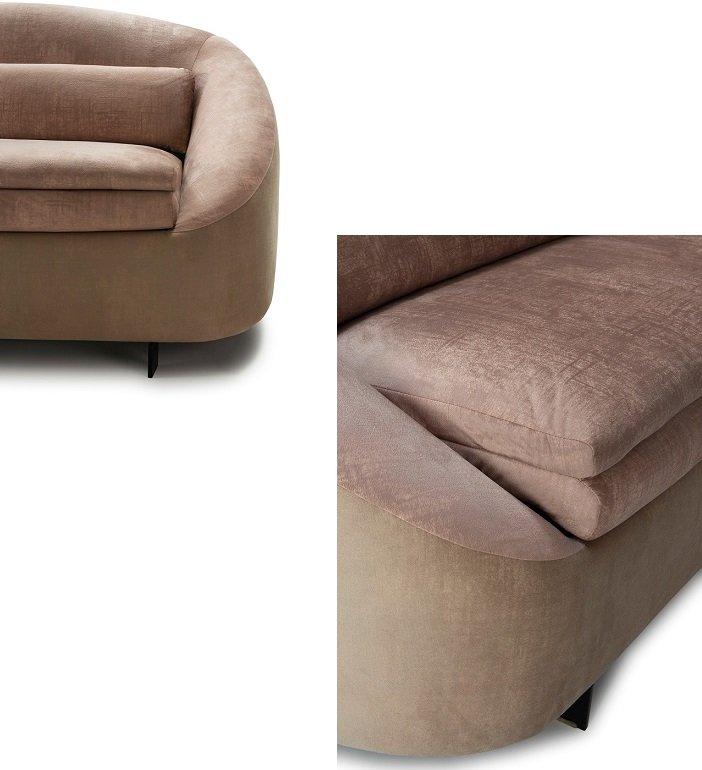 Canapé fixe 3 places Cachette - Tissu personnalisable - Design contemporain et confort_4