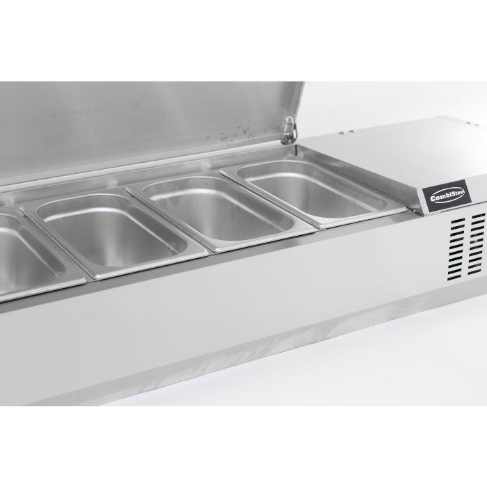Kit réfrigéré 5xGN1/4 L1200mm couvercle en acier inox Combisteel_4