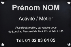 Plaque d'entreprise en aluminium - Résistante, premium et moderne - Épaisseur 1.5mm_4