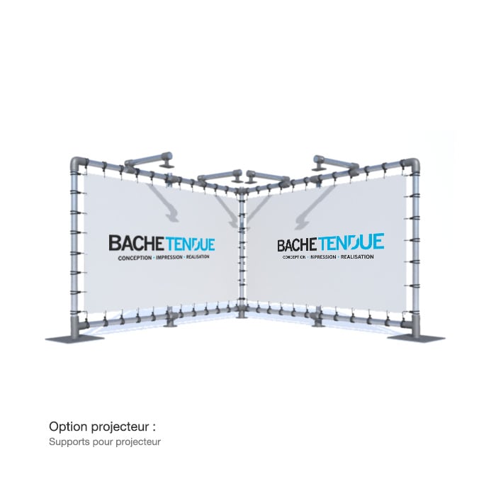 Stand en V réglable - Bâche Tendue - So-Stand_4