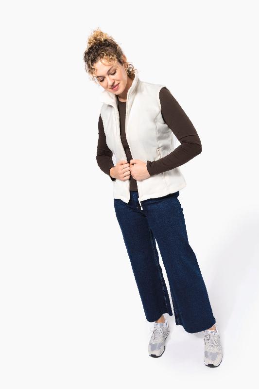 Bodywarmer micropolaire femme Kariban - Réf: K906 - Léger et chaud, coupe cintrée, 100 % polyester antiboulochage_4