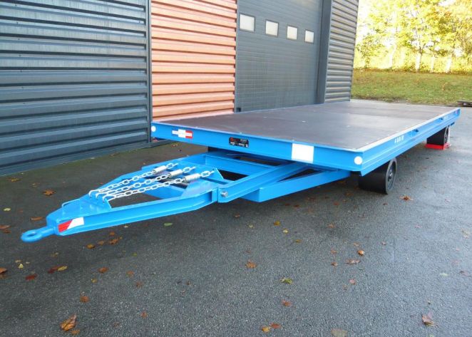 3400 - Remorque industrielle Miloco - Capacité 15 tonnes - Dimensions 6000x2400mm - Plateau antidérapant_0
