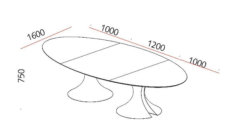 Table de réunion forme ovale Ola - Martex - Anthracite, Beige RAL 1019_4