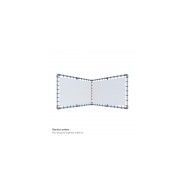 Structure de stand d'exposition en aluminium - Borney - Stands en V sur pieds réglables avec bâches tendues_4