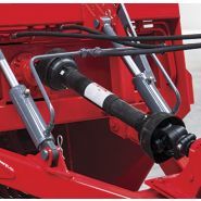 Machine agricole avec système de palette anti-endommagement