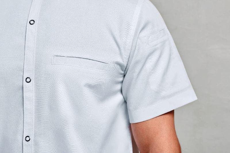 Veste chef cuisinier manches courtes - Premier - Réf : PR904 - 65% polyester recyclé / 35% coton - Disponible en plusieurs tailles et couleurs_4