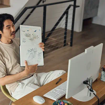 HP 24-cr0068nf Intel® Core¢ i3 i3-N300 60,5 cm (23.8