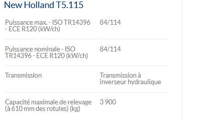 T5.115 tracteur agricole - new holland - puissance maxi 84/114 kw/ch_4