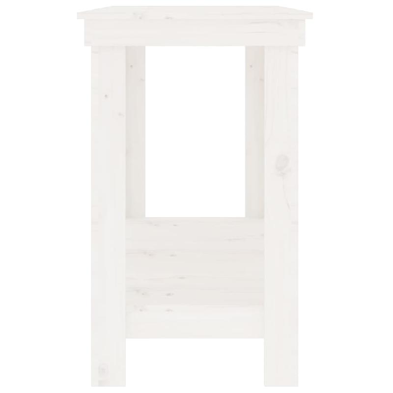 Vidaxl banc de travail blanc 180x50x80 cm bois de pin massif 822512_4