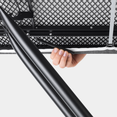 Table à repasser taille C -124 x 45 cm, pour centrale vapeur - Denim Grey avec support métallique XL Brabantia_4