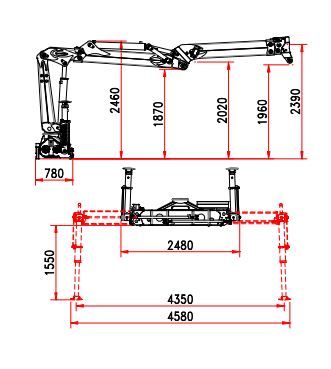 R 130 S3S grue auxiliaire - Bob Spa - capacité de levage 130 kNm avec extension hydraulique de 8,42 m_4