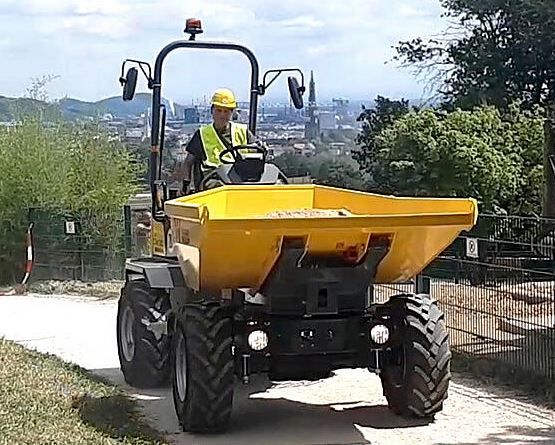Dw30 mini-dumper sur pneu - wacker neuson - 3000 kg_4