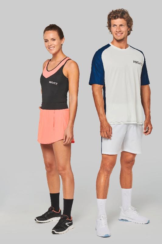 T-shirt de padel bicolore à manches raglan homme - PROACT - Réf: PA4030 - 90% polyester/10% élasthanne - Coupe ajustée_4