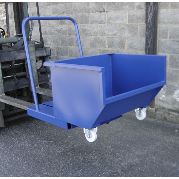 Benne basculante manuelle (BBM) - 1500 litres - fabrication française - ouverture par levier et loquet de sécurité_4