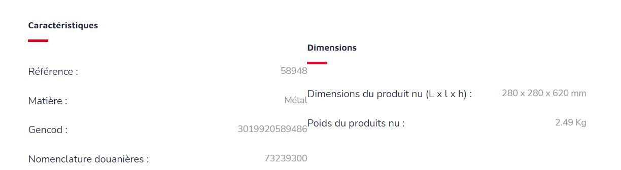 Réf. 58948 Kipso - Cendrier corbeille étouffoir Rossignol en inox brossé - Fabrication française_4