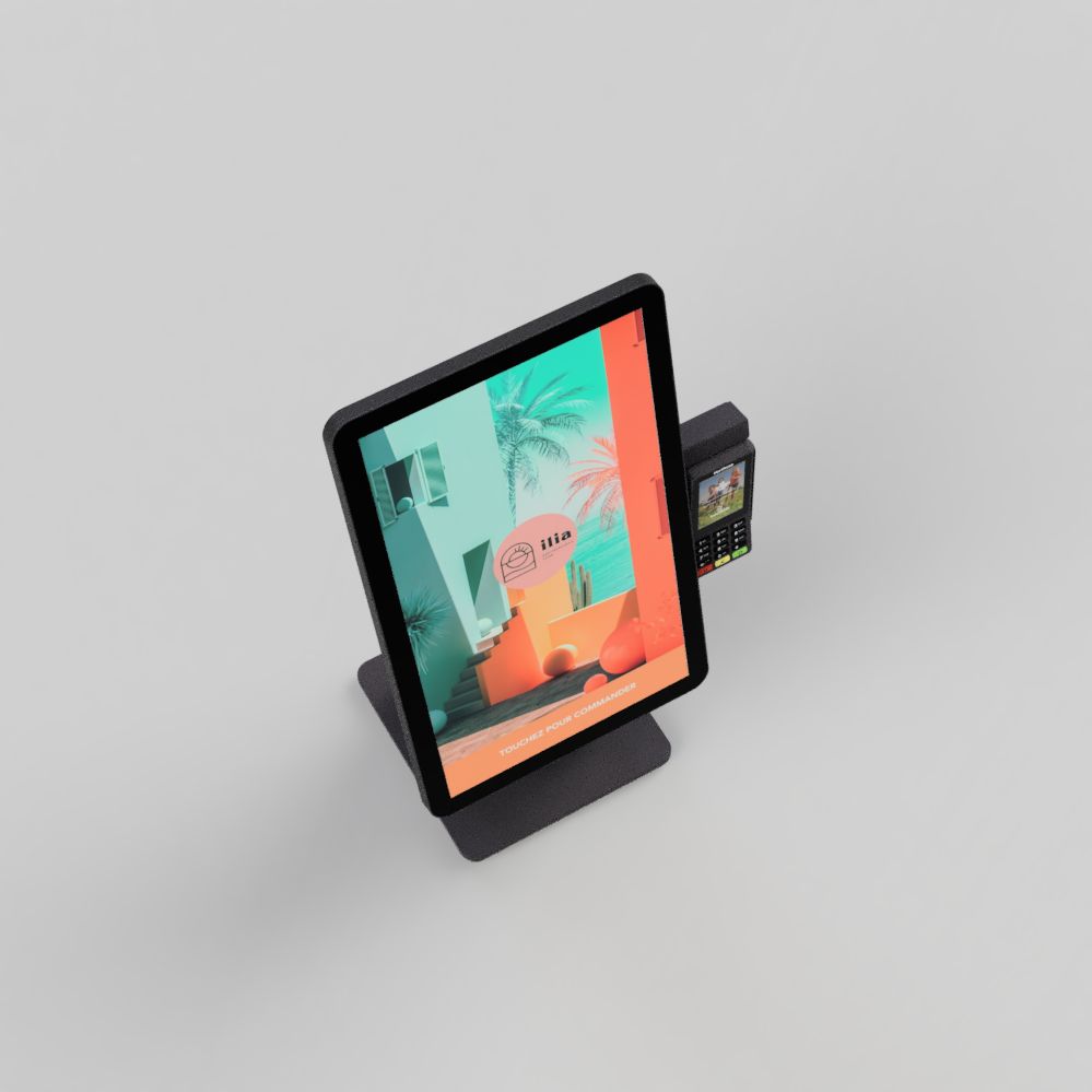 Borne de paiement Ready4Pos 27 pouces - Android - Comptoir avec imprimante thermique intégrée_4