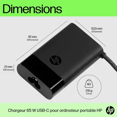 Chargeur pour ordinateur portable HP USB-C 65 W_4