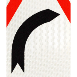 Panneau de danger A1A - Virage à droite dangereux - WP Signalisation_4
