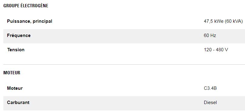 Xq60 48 kw groupes électrogènes industriel mobile de location - caterpillar - puissance principale 47,5 kwe (60 kva)_4