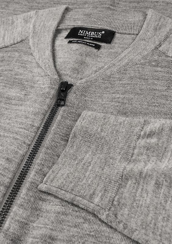 Cardigan pour hommes - Mélange gris - Phoenix Men - Nimbus_4